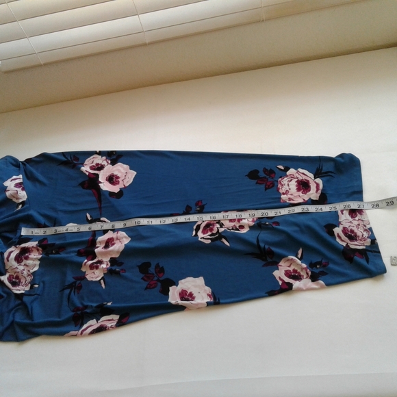 Lane Bryant Floral Wide Leg Smocked Jumpsuit Blue Pink NWT Size 22/24 - Picture 10 of 12